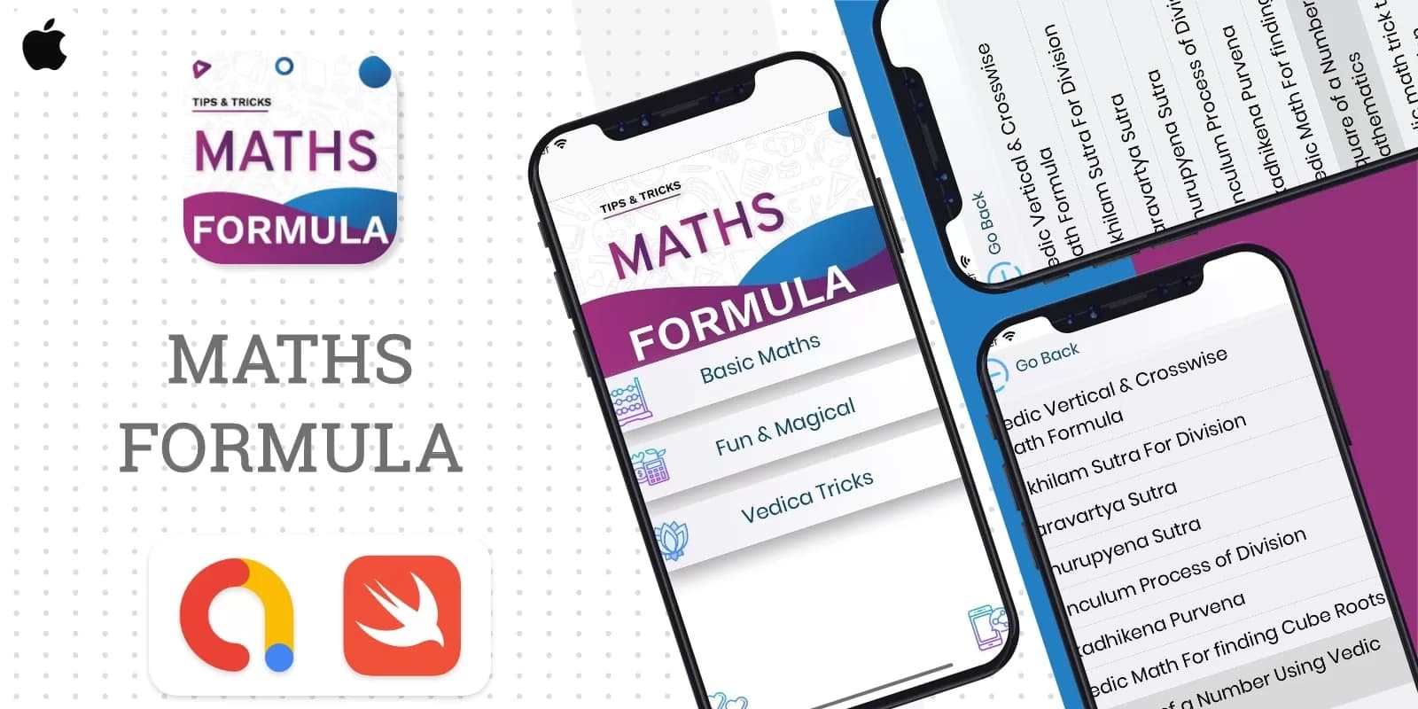 All Maths Tips,Tricks & Formula IOS Source code