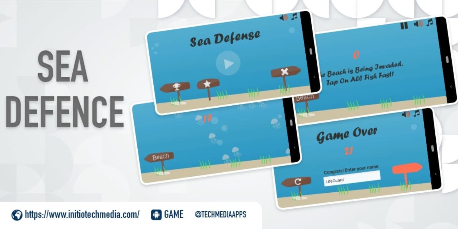 SharkDefender – Shark Defense Game-Android App source Code