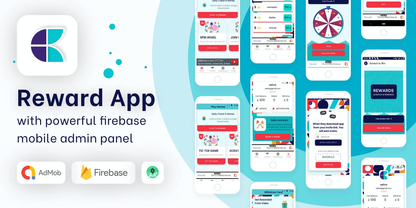 RewardX – Earn Rewards Through Games & Activities-Flutter UI Kit