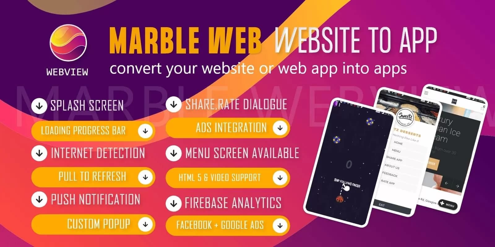 Web2App – Convert Website to Mobile App Flutter UI Kit