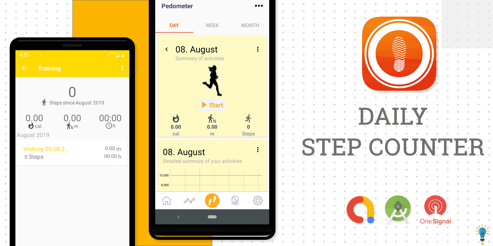 StepTrack –  Pedometer – Android UI template
