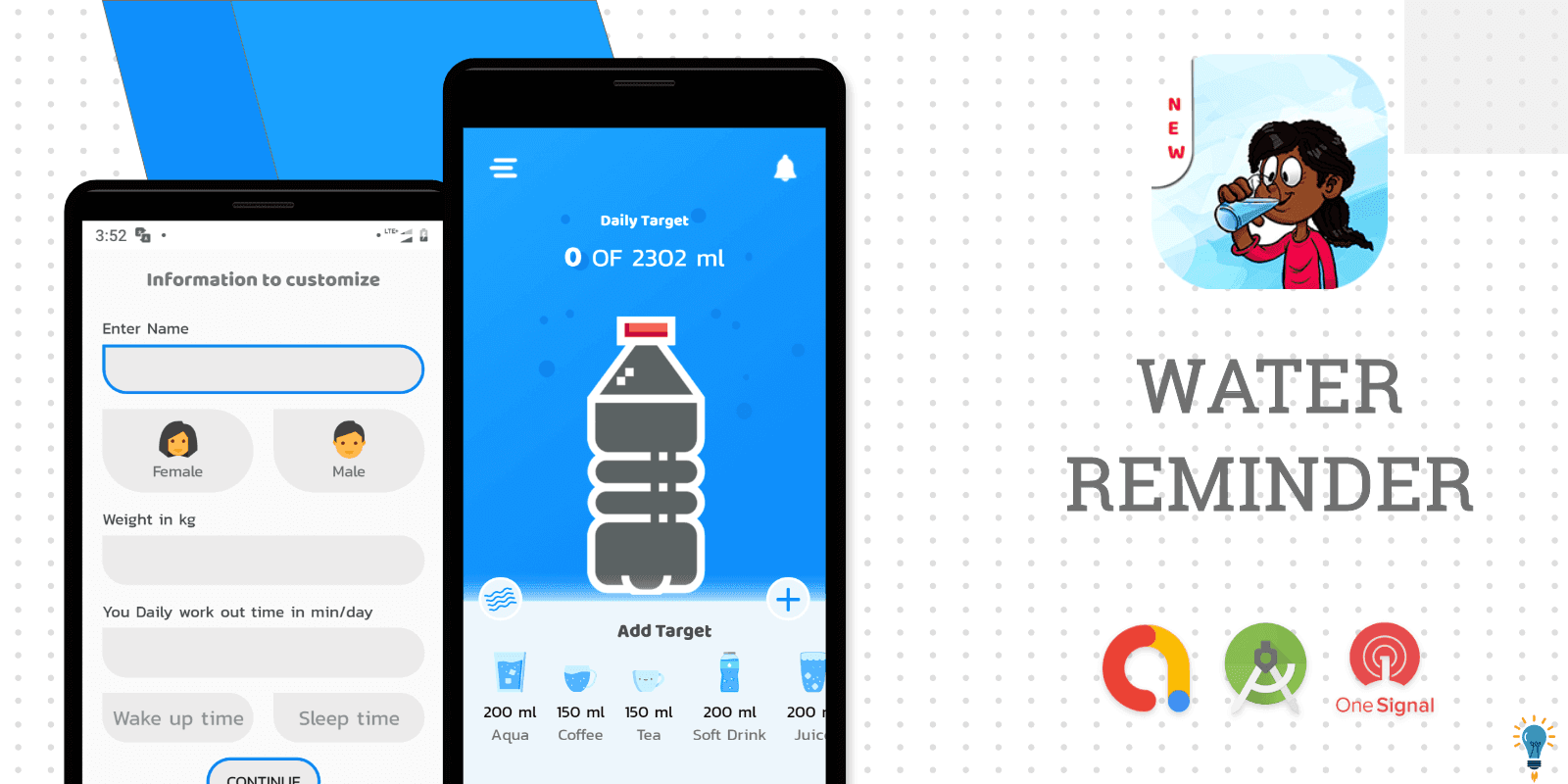 HydraReminder – Water Reminder – Android App source Code