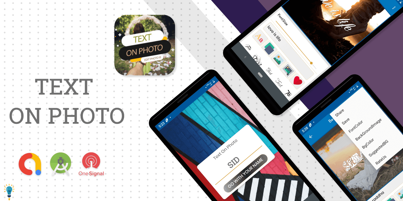 PicText – Text on Photo – Android UI template