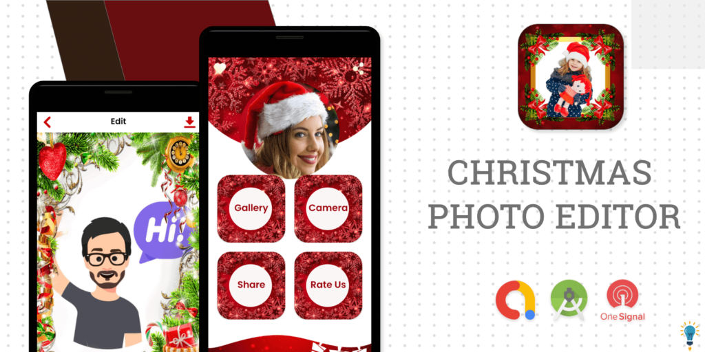 Merry Christmas Photo Frame - Photo Frames with Photo Editor