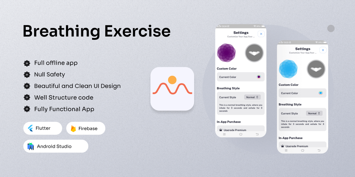 Deep breathing exercise - Flutter App