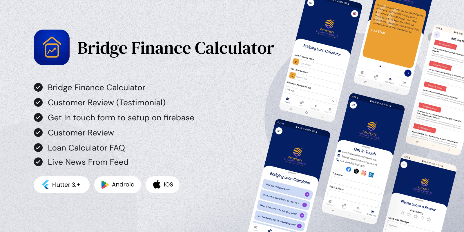 Bridge Finance Calculator - Flutter Application